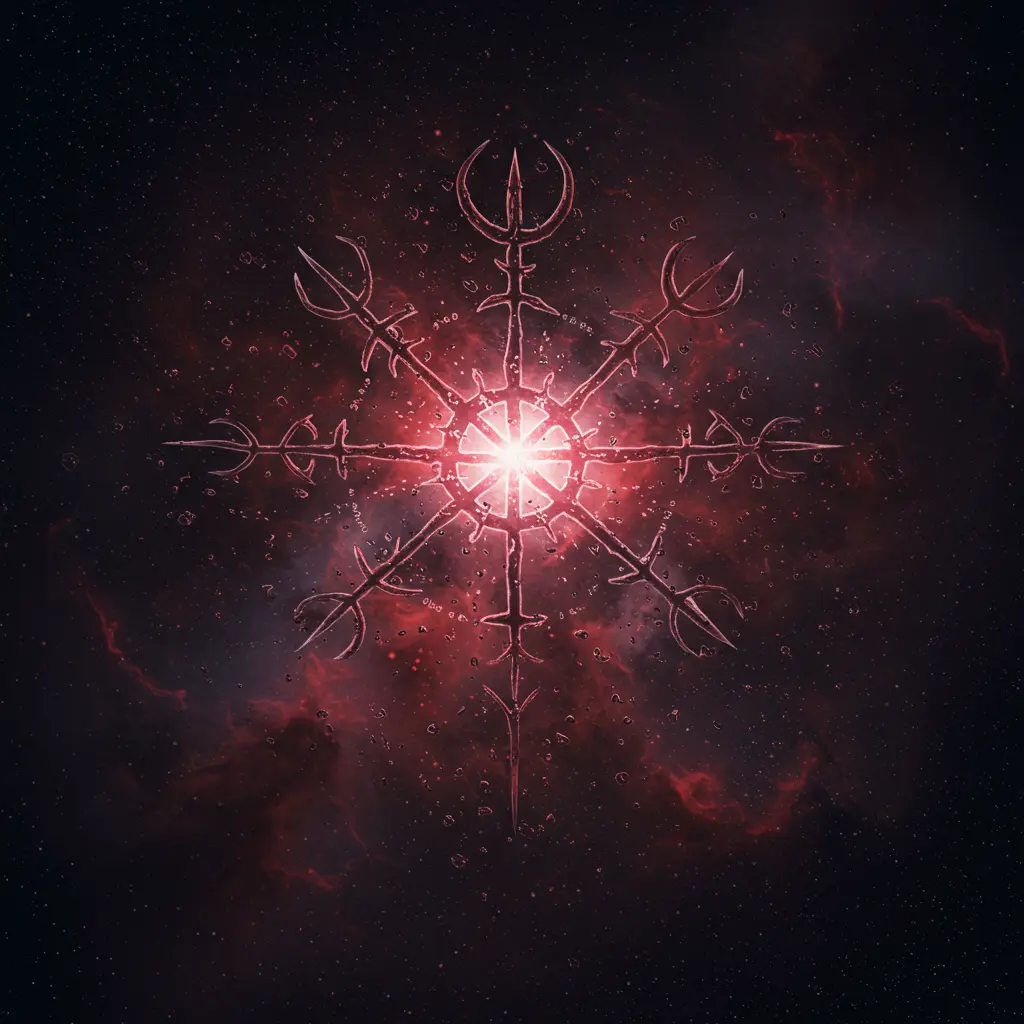 A glowing magickal sigil full of spiritual power
