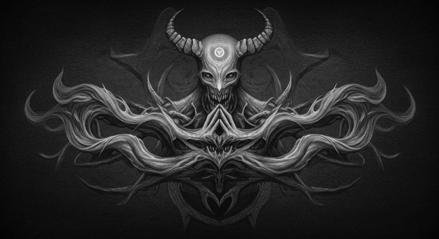 Ghostly spirit presenting itself after being summoned by a mage