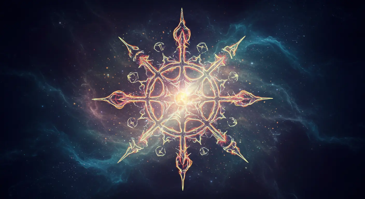 Chaos Magick sigil emerging from a spiritual realm